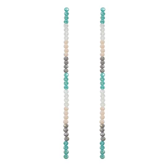 Glass Faceted Rondelle Beads, 4mm by Bead Landing™